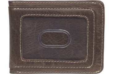 Image of Leather Collections Front Pocket Wallet, Brown Distressed, DIS-33/BRN