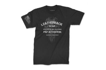 Image of Leatherback Gear Be Aware Skull T-Shirt - Men's, Small, Black, LBG002BLKSMLTS