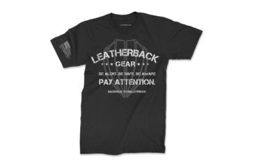 Image of Leatherback Gear Be Aware T-Shirt - Men's, Extra Small, Black, LBG001BLKXSMLTS