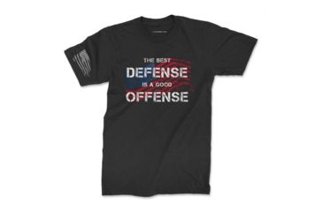 Image of Leatherback Gear Best Defense T-Shirt - Men's, Large, Black, LBG003BLKLRGTS