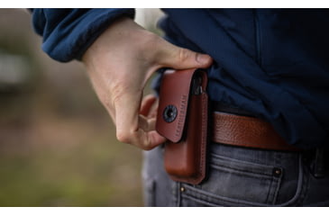 Image of Leatherman Ainsworth Premium Leather Sheath, Tan, 934935, EDEMO1