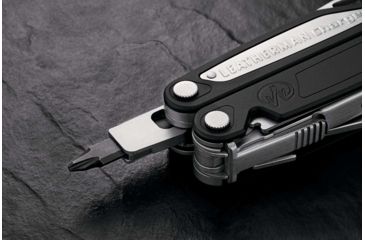 Image of Leatherman Crunch Heavy Duty 15-in-1 MultiTool, Stainless, Black Molle Leather Sheath 831539