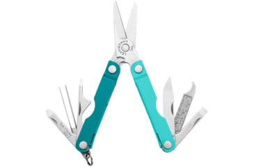 Image of Leatherman Micra Multi-Tool, 1.6in, 420HC Stainless Steel Blade, Parakeet Stainless Steel Handle, 833435