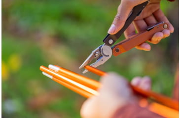 Image of Leatherman Rebar Multi-Tool, 2.9in, 420HC Stainless Steel Blade, Burnt Sienna Stainless Steel Handle, 833312