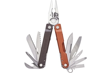 Image of Leatherman Rebar Multi-Tool, 2.9in, 420HC Stainless Steel Blade, Burnt Sienna Stainless Steel Handle, 833312