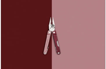 Image of Leatherman Rebar Multi-Tool, 2.9in, 420HC Stainless Steel Blade, Heathered Cranberry Stainless Steel Handle, 833316