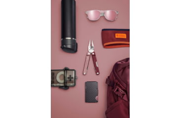 Image of Leatherman Rebar Multi-Tool, 2.9in, 420HC Stainless Steel Blade, Heathered Cranberry Stainless Steel Handle, 833316