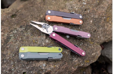 Image of Leatherman Rebar Multi-Tool, 2.9in, 420HC Stainless Steel Blade, Heathered Cranberry Stainless Steel Handle, 833316