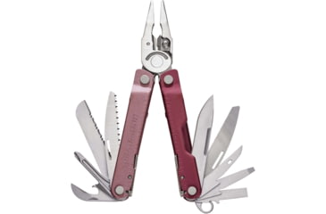Image of Leatherman Rebar Multi-Tool, 2.9in, 420HC Stainless Steel Blade, Heathered Cranberry Stainless Steel Handle, 833316