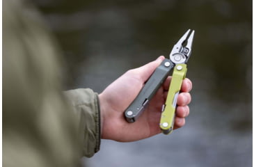 Image of Leatherman Rebar Multi-Tool, 2.9in, 420HC Stainless Steel Blade, Mossy Slate Stainless Steel Handle, 833314