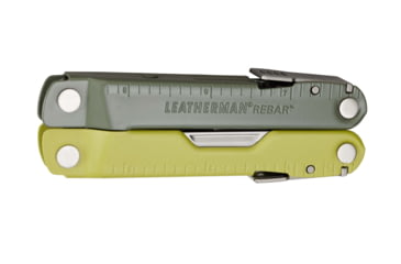 Image of Leatherman Rebar Multi-Tool, 2.9in, 420HC Stainless Steel Blade, Mossy Slate Stainless Steel Handle, 833314