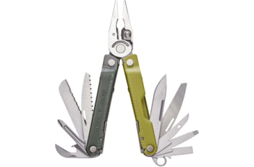 Image of Leatherman Rebar Multi-Tool, 2.9in, 420HC Stainless Steel Blade, Mossy Slate Stainless Steel Handle, 833314