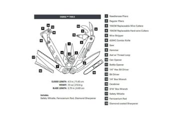 Image of Leatherman Signal With Sheath Standard 832262