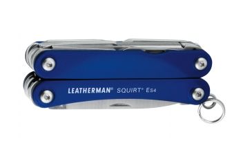 Image of Leatherman Squirt ES4 Blue Handle Keychain Tool