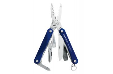 Image of Leatherman Squirt ES4 Blue Handle Keychain Tool