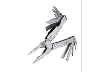 Image of Leatherman Supertool 300 Standard Stainless Finish, Angled 831180A