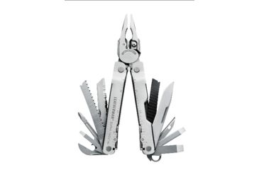 Image of Leatherman Supertool 300 Standard Stainless Finish, Sheath, Open 831180A