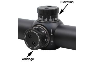 Image of Hi-Lux 1-4x24mm Rifle Scope w/ 30mm Main Tube, with Green Illuminated CMR4 Ranging Reticle- 1 MOA Center Dot with 0.1 mrad Turret adj. CMR4