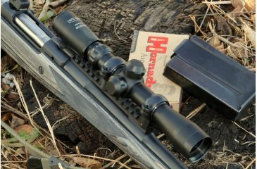 Image of Hi-Lux Optics Long Eye Relief  Rifle Scope, 2-7 x, 32 mm, 1 in, Second Focal Plane (SFP), Post with Center Dot, Matte, Black, LER27X32BDC