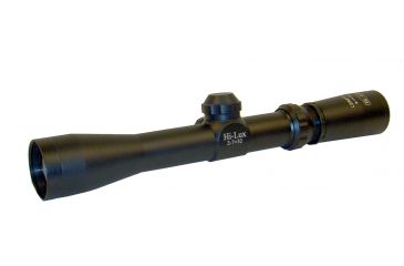 Image of Hi-Lux Optics Long Eye Relief  Rifle Scope, 2-7 x, 32 mm, 1 in, Second Focal Plane (SFP), Post with Center Dot, Matte, Black, LER27X32BDC