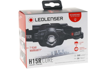 Image of LED Lenser H15R Core Headlamp, Li-ion 7.4V, Black, 880502