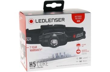 Image of LED Lenser H5 Core Headlamps, 2x AA Alkaline 1.5V, Black, 880504