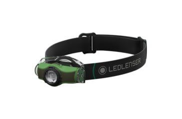 Image of LED Lenser MH4 1x AA LED Multi-Functional Headlamp, 200 Lumens, Box, Green, 880438