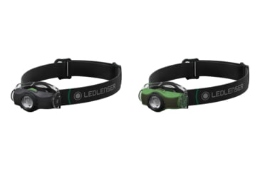 Image of LED Lenser MH4 200 Lumen LED Multi-Functional Headlamp, Black, Green