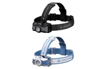 Image of LED Lenser MH7 600 Lumen Rechargeable LED Headlamp, Black, Blue