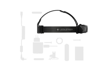 Image of LED Lenser MH7 Li-Ion Rechargeable LED Headlamp, 600 Lumens, Box, Green, 880449