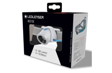 Image of LED Lenser NEO10R Li-Ion Rechargeable LED Headlamp, 600 Lumens, Box, Blue, 880463