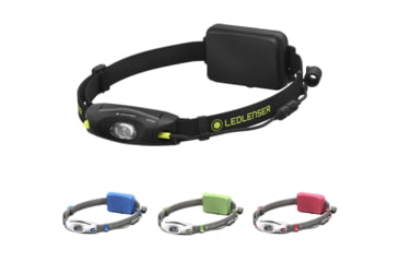 Image of LED Lenser NEO6R 240 Lumen Rechargeable LED Headlamp, Black, Blue, Green, Pink
