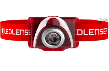 Image of LED Lenser SEO5 3x AAA White/ Red LED Headlamp, 180 Lumens, Clamshell, Red, 880304