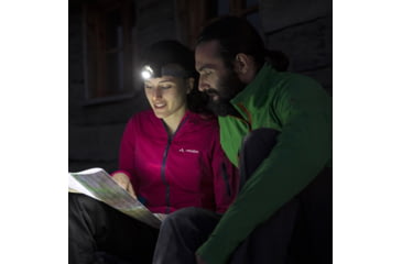 Image of LED Lenser SEO5 3x AAA White/ Red LED Headlamp, 180 Lumens, Clamshell, Red, 880304