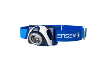 Image of LED Lenser SEO7R Li-Ion Rechargeable/ AAA White/ Red LED Headlamp, 220 Lumens, Clamshell, Blue, 880306