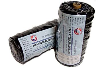 Image of Lee Fisher International Size 18 1 lb Braided Twine Black 950 Ft 115 Test 123418