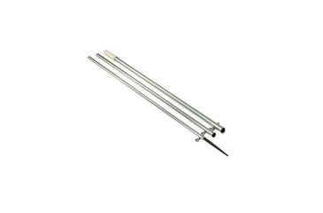 Image of Lee's Tackle Bright Silver Center Rigger Pole w/Black Spike 1-3/8" 13' 48308