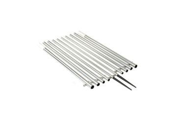 Image of Lee's Tackle Bright Silver Outrigger Poles for 1 3/4in Bases 18.5', AP3718 -1 3/4