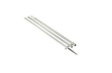 Image of Lee's Tackle Bright Silver Pole w/ Black Spike Step Tube 1 3/8in 16', MX8716CR