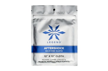Image of Legend Outdoor Gear Aftershock Silicone Cloth, 12x12in, Black, AS-SC-12