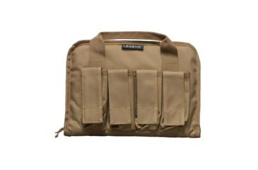 Image of Legend Outdoor Gear Pegasus Tactical Pistol Case, Polyester Construction, 12.5"x1.5"x8", Dark Earth, PEG100-DE