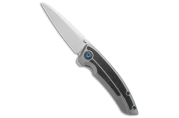Image of Legion Steel The Asgeir Folding Knife, 3.50in, CPM 20CV, Sheepsfoot Blade, Titanium, Gray Handle, Gray/Gray, 7.87 inch, BHQ-209770