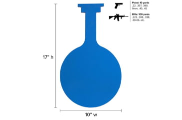 Image of Legion Targets 10in Legion Gong 3/8in AR500, Blue, TLG-10R