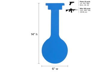 Image of Legion Targets 6in Legion Gong 3/8in AR500, Blue, TLG-6R