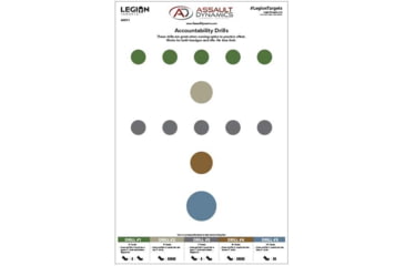 Image of Legion Targets Assault Dynamics Training Paper Target 100 Pack, 23x35in, 50# White Paper, ASDY-1-100