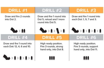 Image of Legion Targets Dot Torture With Fluorescent Orange Center Paper Target 100 Pack, 23x35in, 50# White Paper, DOT-12-100