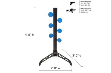 Image of Legion Targets Legion Dueling Tree and C Zone Silhouette Kit, Blue/Black, LG-DT-S
