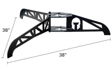 Image of Legion Targets Legion Target Base 1/4in AR500, Black, ARB-587