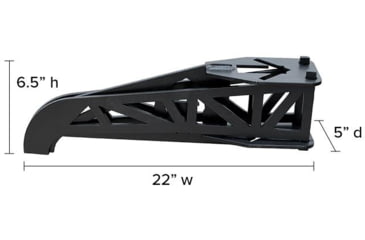 Image of Legion Targets Legion Target Base 1/4in AR500, Black, ARB-587