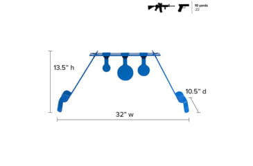 Image of Legion Targets Legion Ultimate Rimfire Kit, Blue/Black, RM-1000